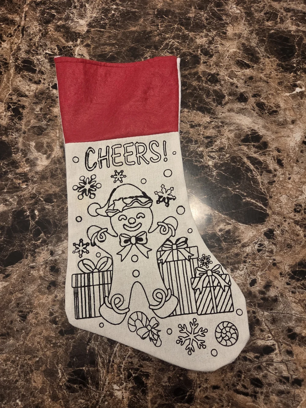 Christmas Gingerbread Man Stocking